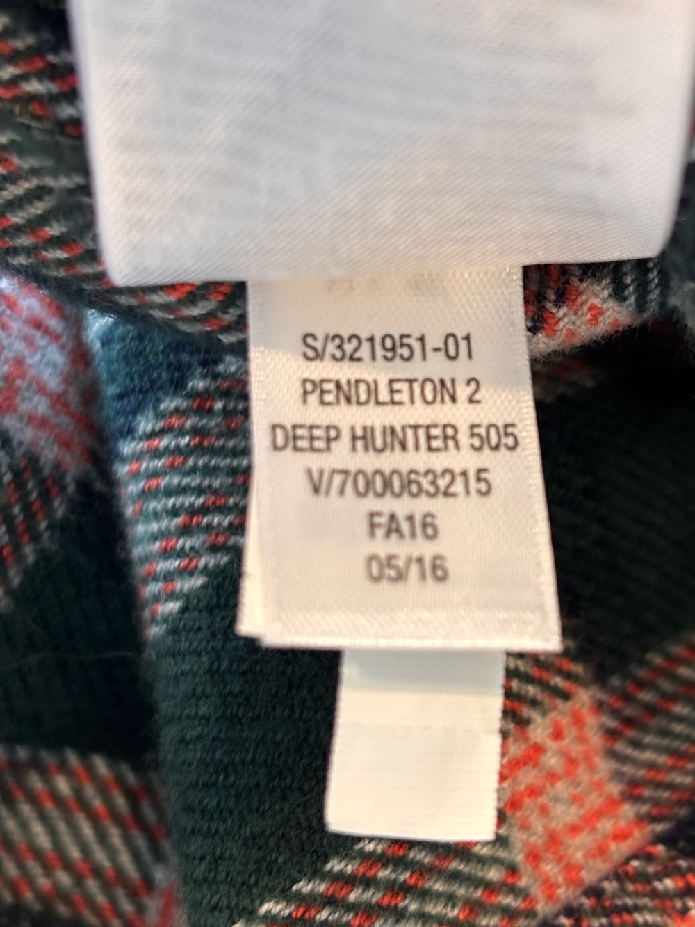 GAP & PENDLETON Men's Green & Pink Plaid Button-Up Shirt Medium Regular - Picture 7 of 10